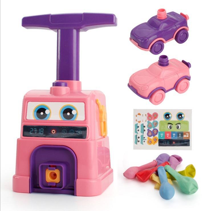 Balloon-Powered High-Quality Car High-Quality Toy Collection kit - Press-Type High-Quality Stem High-Quality Science High-Quality Toy High-Quality