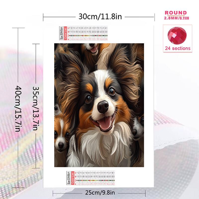 Papillon Pattern 3pcs 100% Round Full Drill 5D DIY Diamond Painting Embroidery Cross Stitch Rhinestone Décor