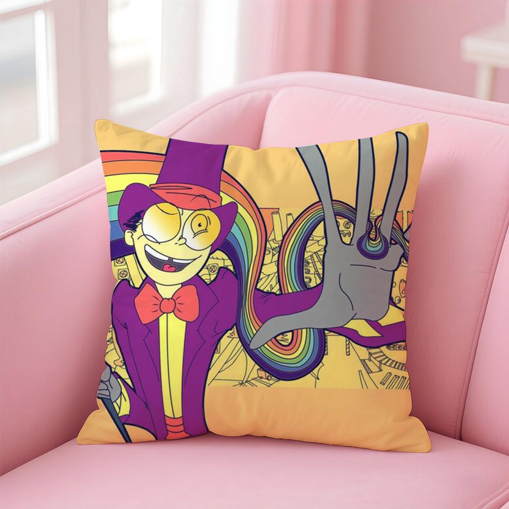 

Cool Cartoon S-SuperjailS Cushion Cover Comfortable Reversible Pillow Cover Ideal for Car Sofa Bedroom & Beyond 12x12Inch