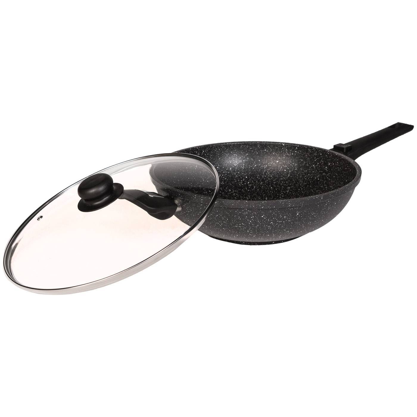 

Wok Without Lid Casta Av-28-wk Frying Pan Wok 28 Cm Removable Handle With Glass Lid
