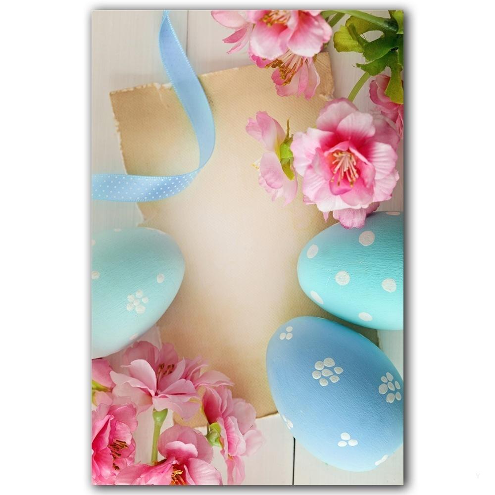 Easter Egg Poster Flowers and Butterflies Doughnut Kitchen Wall Art Logo Decoration Festival Canvas Painting Home Decoration