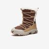 Anta Kids Trendy Fashion Thickened Warm Boots Kids Boots Brown Khaki Gray A22446923-2