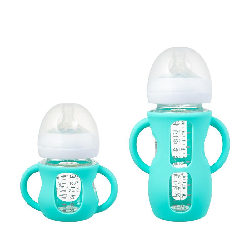 Philips Avent Biberonlarla Uyumlu Silikon Bebek Biberonu Kılıfı Yumuşak Esnek Koruyucu Kılıf Çift Kulplu Kolay Tutuş ve Stabilite İçin