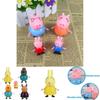 Colorful Eco-friendly Peppa Pig Family Friends Action Figures For Kids 25pcs Set