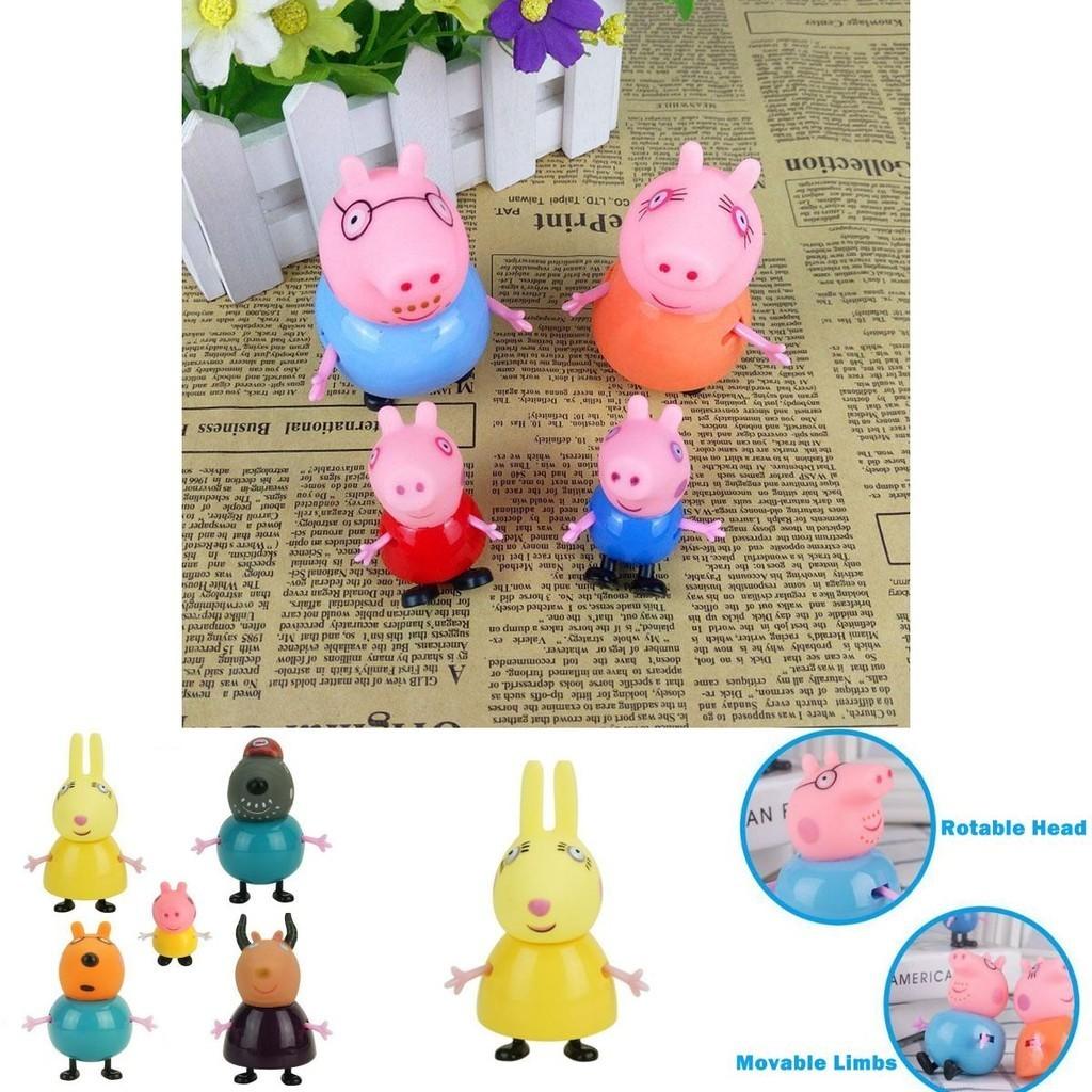 Colorful Eco-friendly Peppa Pig Family Friends Action Figures For Kids 25pcs Set