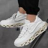 High Quality Men Women Running Shoes With Thick Soles Cushioned Mesh Lace Up Breathable Casual Shoes Luxurious Simple Sneakers