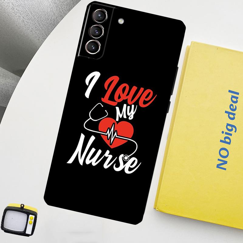 Nurse Medical Health Heart Phone Case For Samsung Galaxy S26 S25 S24 Ultra S20 S21 S22 S23 Plus S10 S24 FE S25 FE Cover