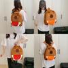 Capybara Plush Backpack For Kids With Zipper Closure And Breathable Design For School And Travel