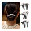 7-tooth Evening Comb, Set of 3, Hair Ornament, Crystal, Pearl, Hairpin, Hair Accessory, Headdress, Japanese Style Hair Ornament, Wedding Hair