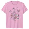 Hand Drawn Floral Bouquet Unisexs TShirt Botanical Sketch Floral