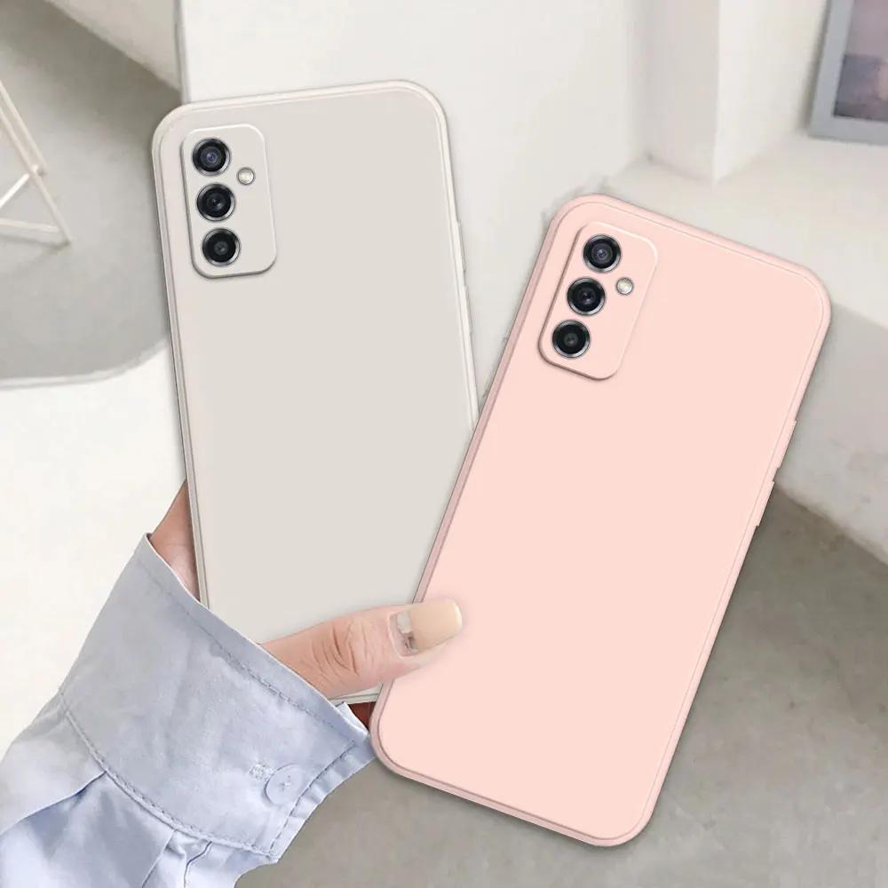 Etui do Samsung M52 A52 Do Samsung Galaxy M52 5G Coque Miękki Silikon Odporne na Wstrząsy Pokrowiec Galaxy A52 5G Kwadratowe Etui na Telefon Fundas