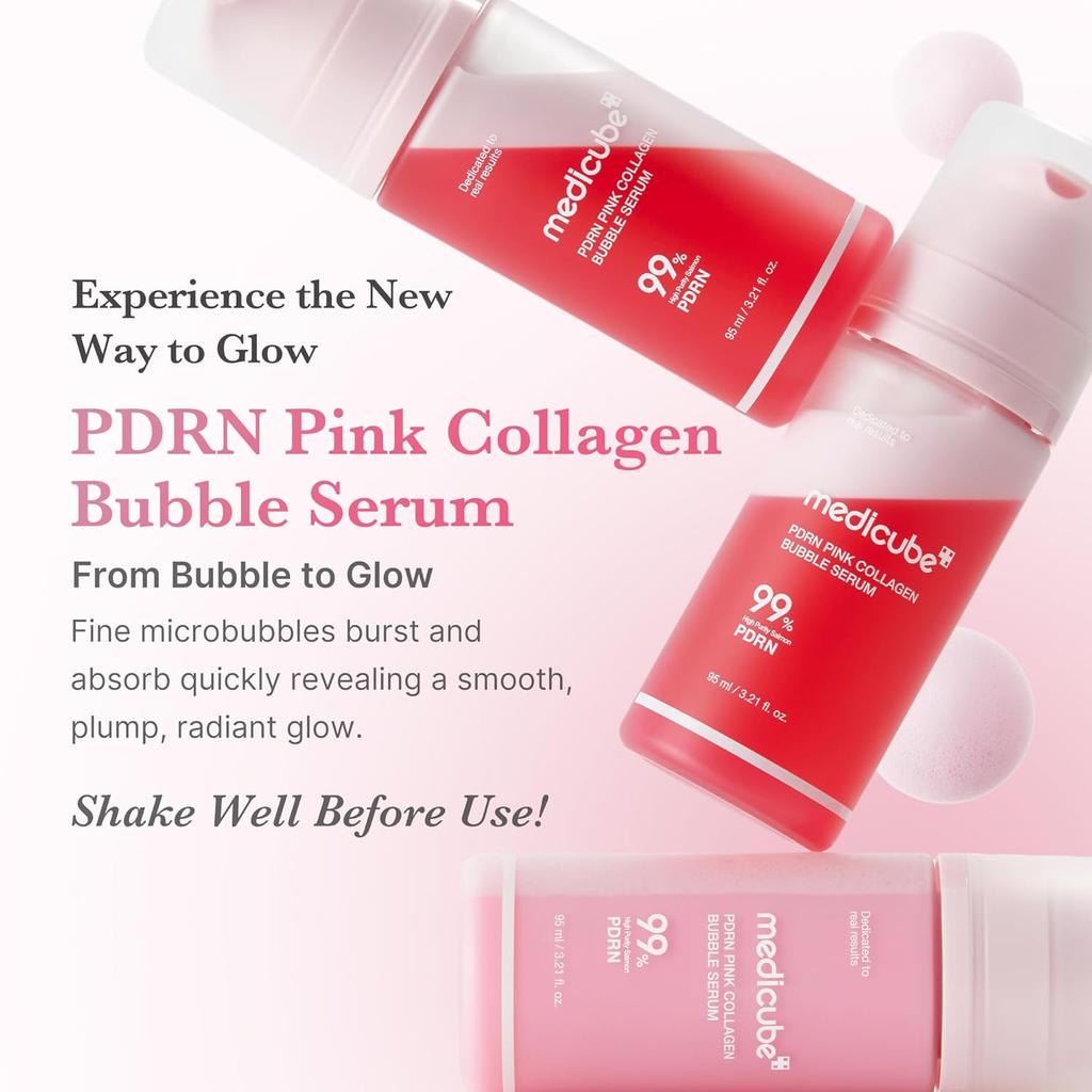 Medicube PDRN Pink Collagen Bubble Serum 95ml