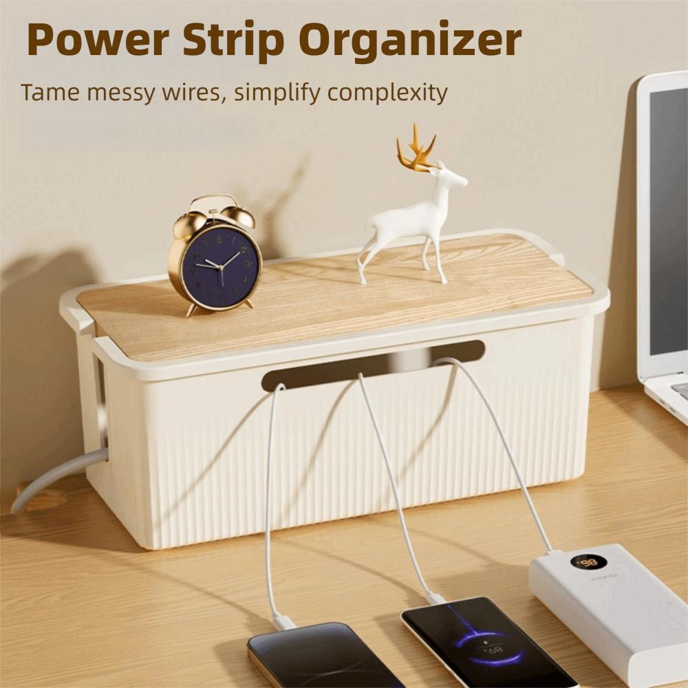 Dustproof Cable Storage Box With Lid Wire Management Case Socket Storage Box  Home