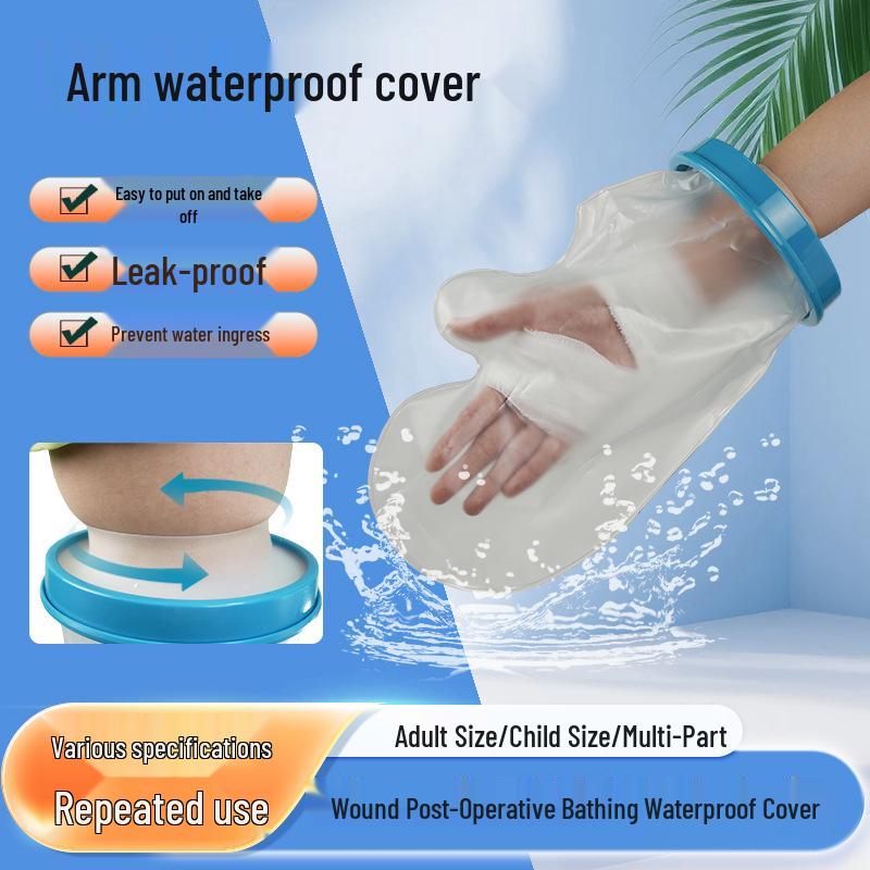 Adult Waterproof PICC Line Cover for Post-Op Wound Protection - Antibacterial Wrist/Arm Guard