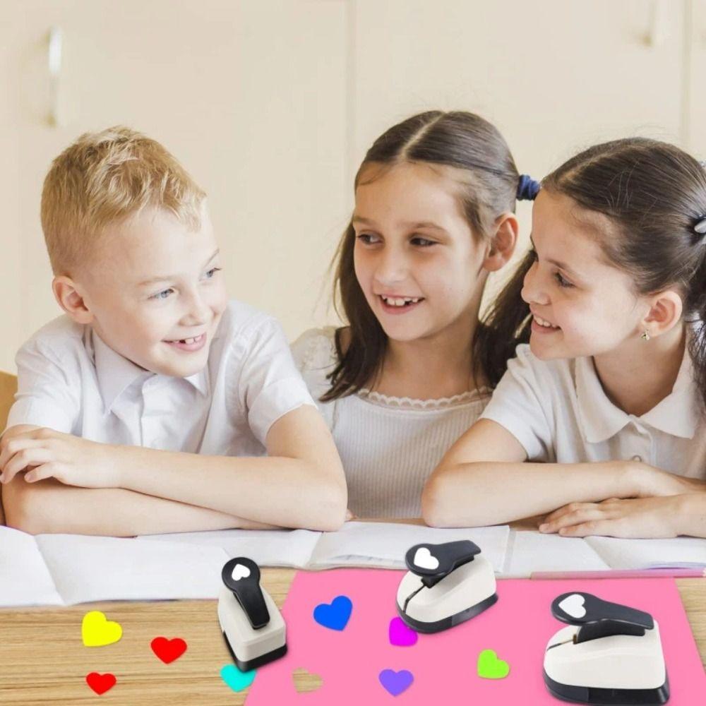 DIY Paper Cutting Kid Hole Punch 9/16/25mm Craft Hole Punch New Paper Shaper Cutter  Children