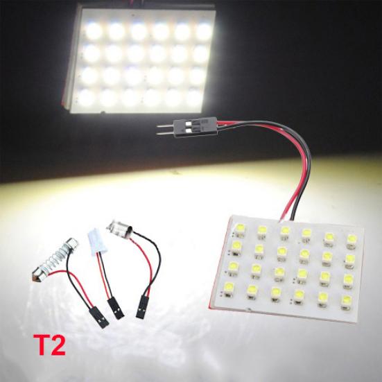 12/24/36/48 LED 3528 světelný panel SMD Car Festoon T10 BA9S adaptér
