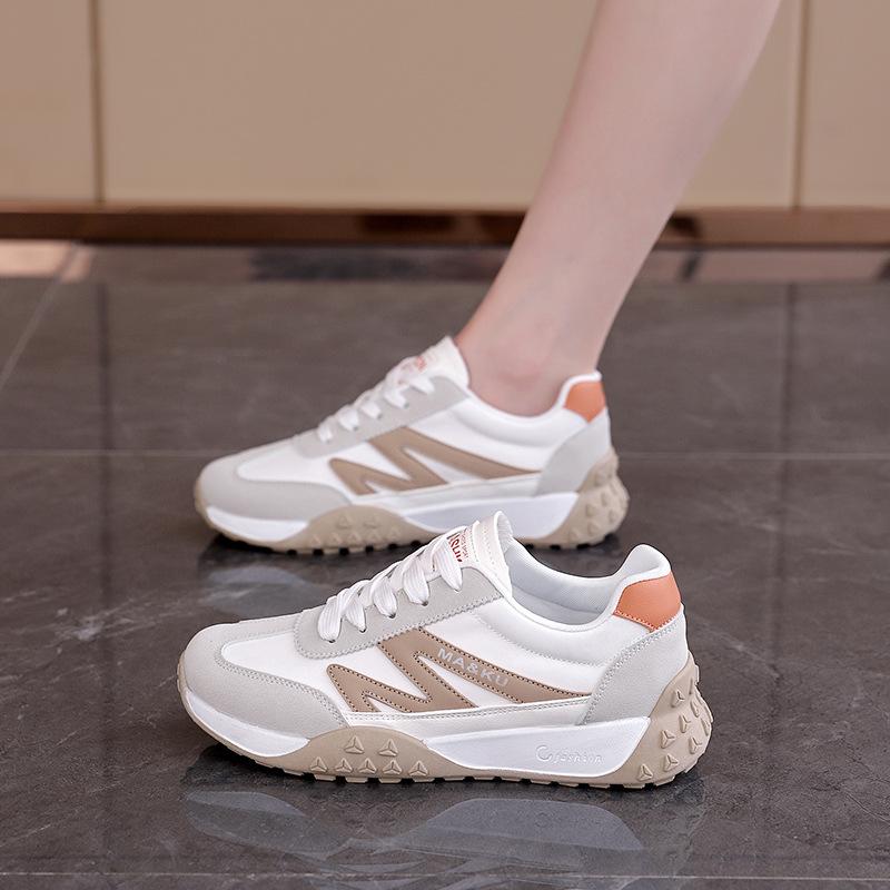 Spring Student Versatile Casual Single Shoes Women's Color Matching Niche Design Sports Shoes Lightweight Breathable Running Shoes