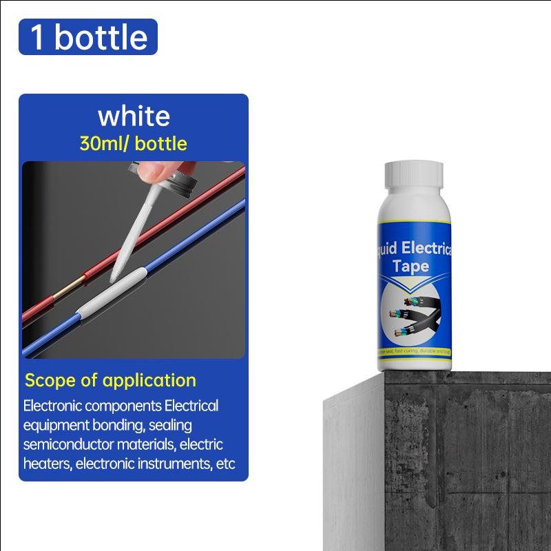 1/2pcs 30/125 ml Liquid Electrical Tape Insulating Tape Rubber Electrical Wire Cable Coat Fix Line Glue Liquid Insulation Paste