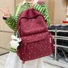 Schoolbag, Japanese-style Star Backpack, INS Style Student Backpack, Large Capacity, High-appearance Double Shoulder Backpack, School Bag for Middle