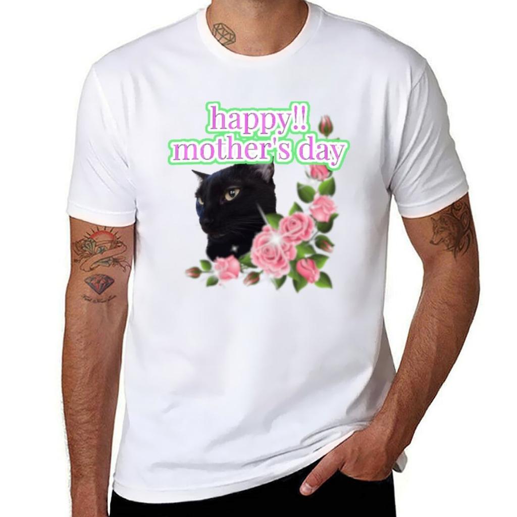 Happy Mothers Day TShirt Basic Daily Outfit Short Sleeve Tee