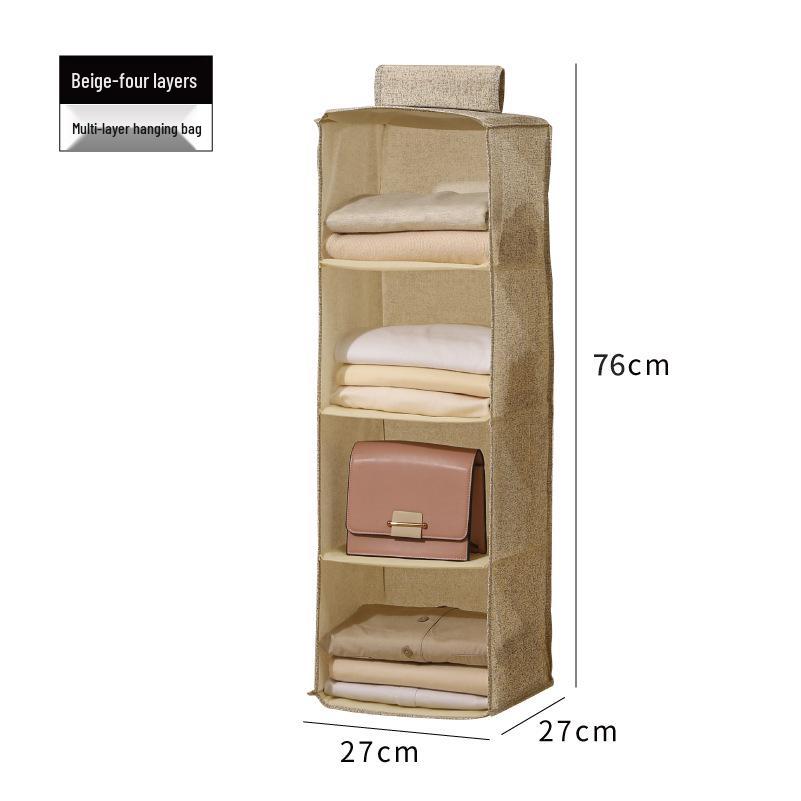 Foldable Multi-Layer Hanging Bag for Wardrobe Storage – Organize Socks, Underwear, and Clothes