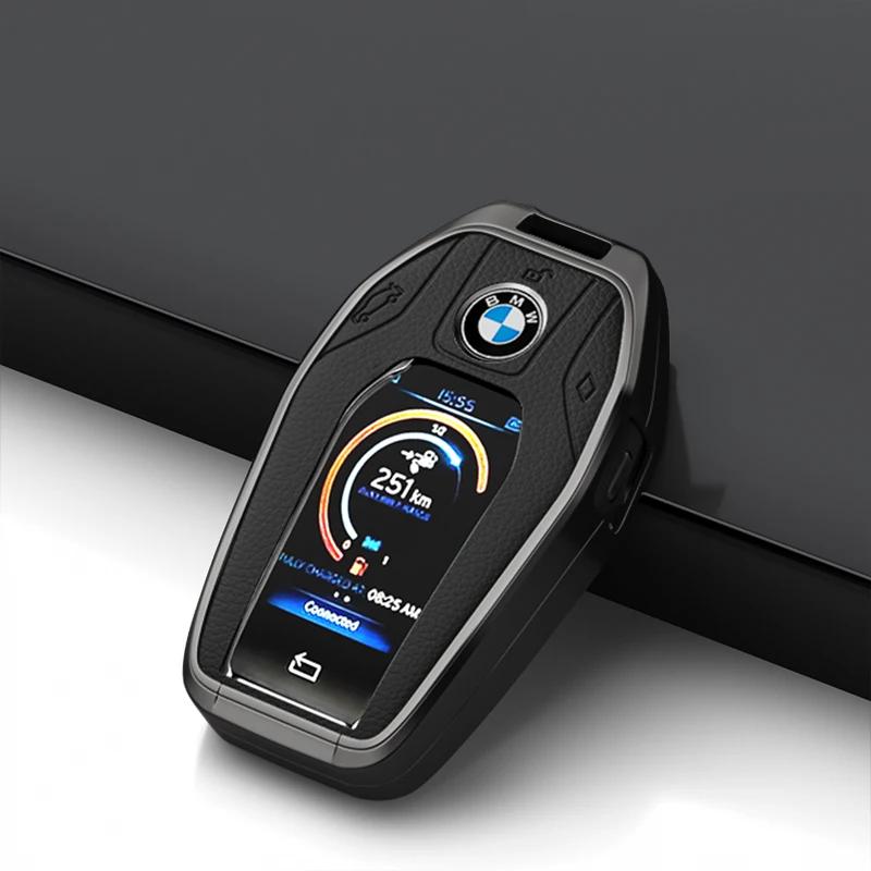 BBJH7 Car Key Case for BMW 216i F46 X1 X2 X3 X5 X6 GT 2 5 6 7 Series 3 4 Buttons Smart Keyless Remote Control Fobs Protector Cover