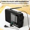 Elderly Friendly Portable Radio AM FM SW MW Bands Rechargeable Battery Radio Large Volumes Speaker Clear Sound