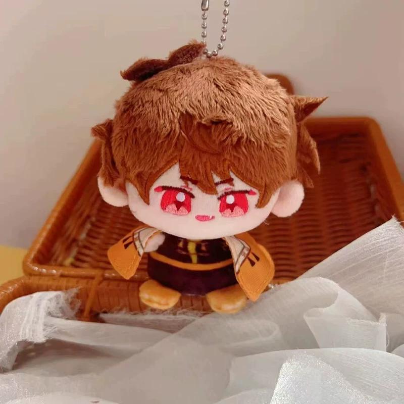 Anime Game Character Mini Plush Keychain Set Collectible Cotton Doll Sitting Pose Soft Stuffed Toy Pendant For Bag Decor Gift