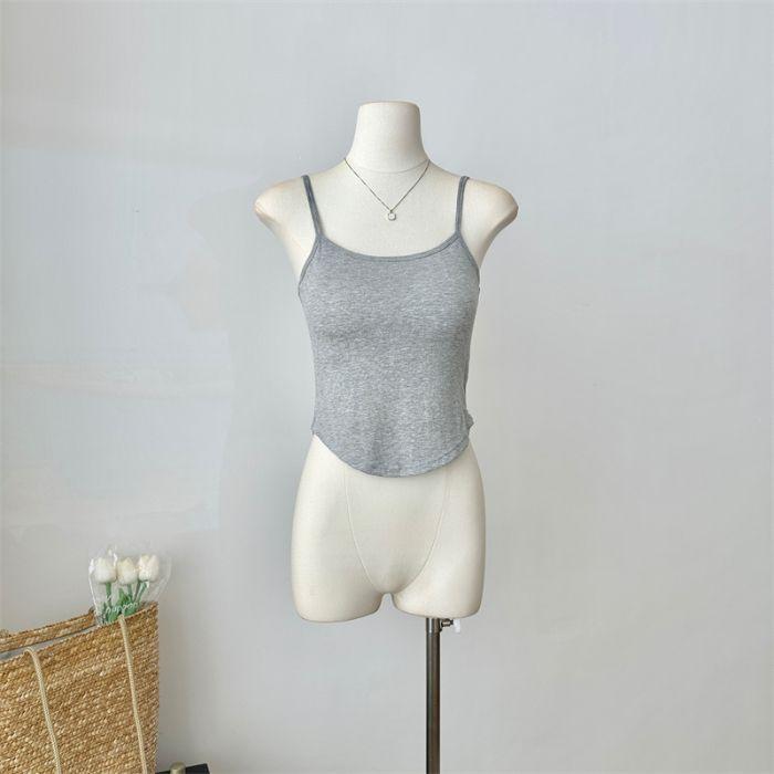 

Корейский милый женский жилет на подтяжках, летний новый стиль с нагрудной подкладкой, красивая спинка и внутренняя нижняя часть рубашки one size