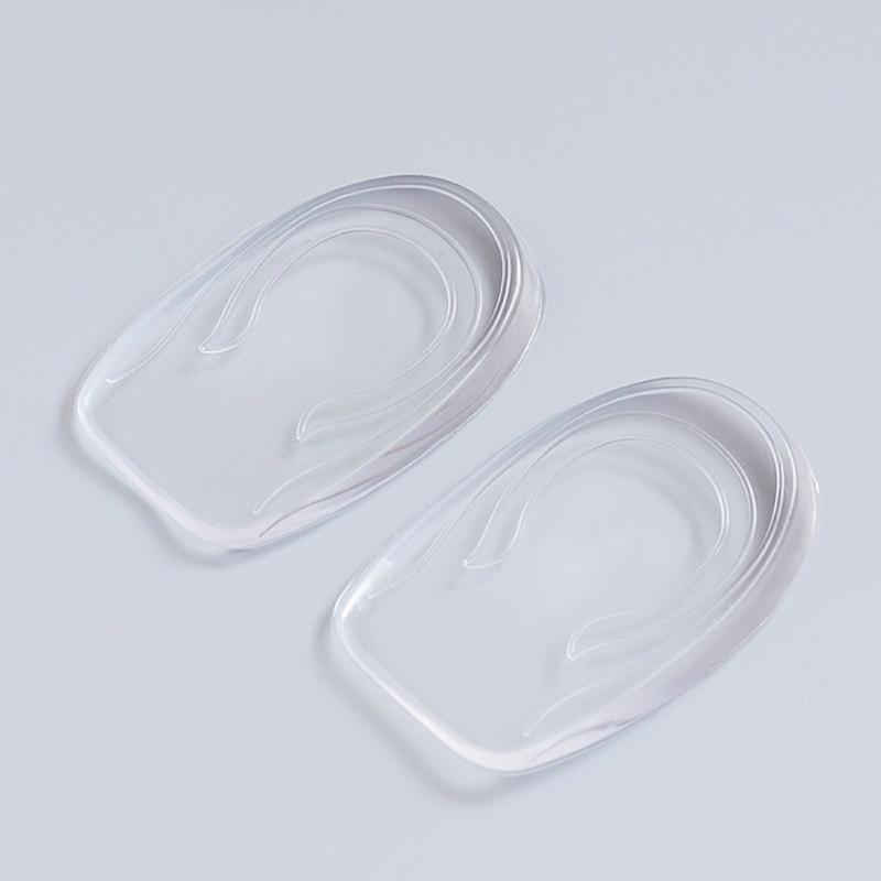 Gel Heel Spurs Insoles for Flat Feet and High Arch Relief Invisible Height Increase Pads Heel Cushions Inserts for Shoes