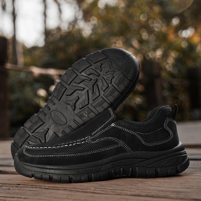 

Fashion Shoes Man Wedding Men PU Leather Casual Sports Shoes Spring and Autumn Tennis Lightweight Walking Shoes 2025 Flat Bottom Hiking 39 чёрный