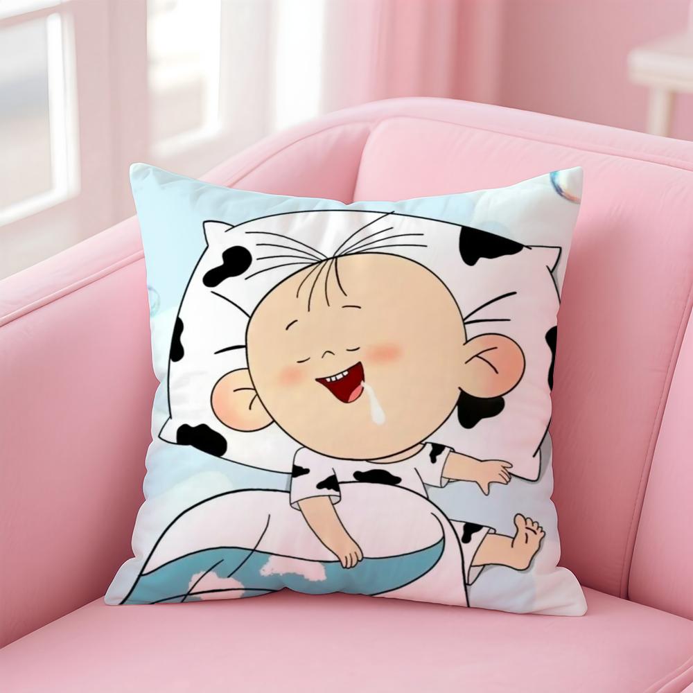 Funny Chinese Cartoon BBigEar Tutu Cushion Cover Pillow Case Soft Skin Friendly Fabric  Concealed Zipper