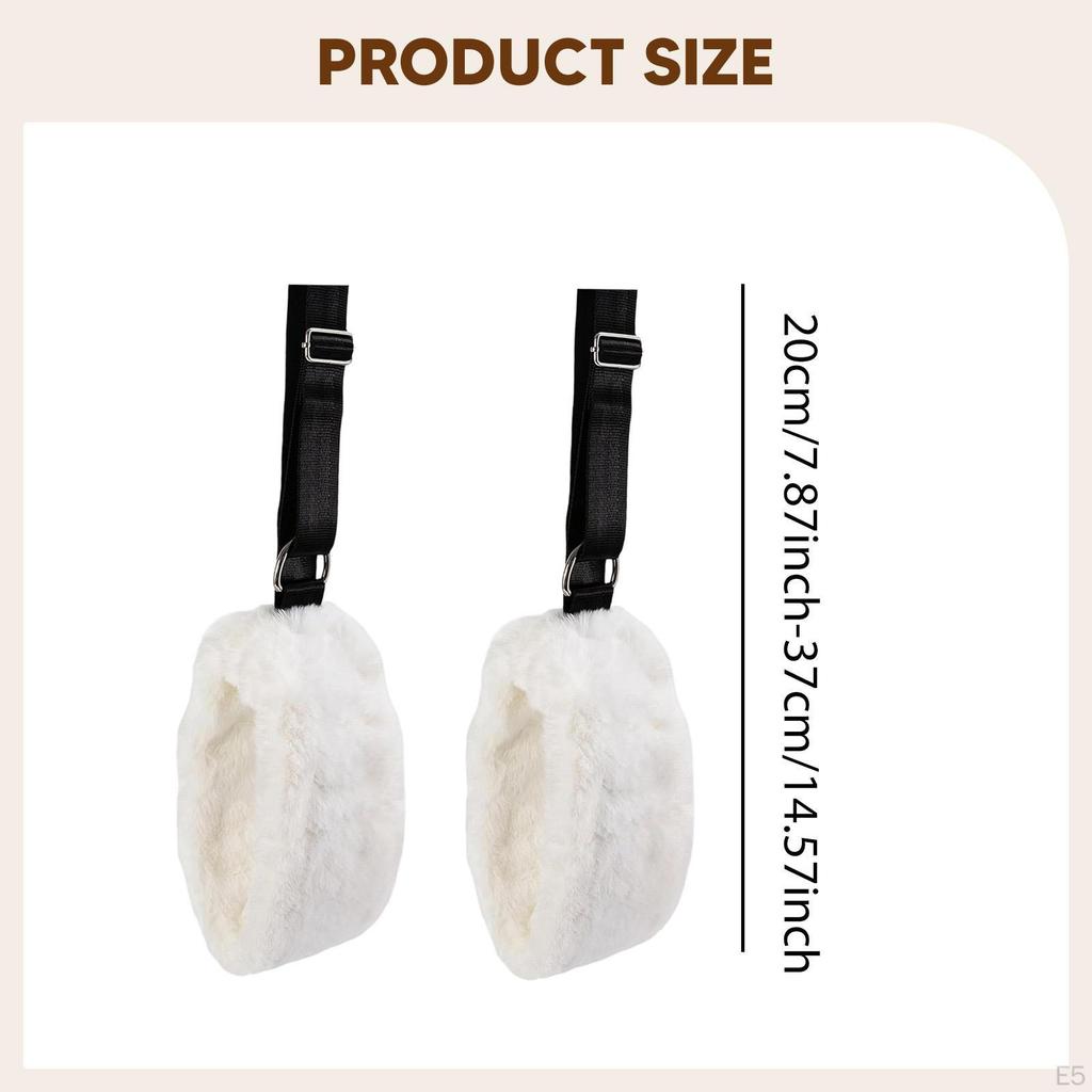Pilates Straps, Training Accessories, Adjustable, Comfortable Plush Straps for Exercises, Suitable