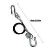 Trailer Breakaway Cable 27.55 Inch Trailer Safety Cables 27 55 Inch Safe Rope With S Hook Adjustable Towing Accessories For RV