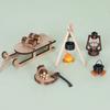 1/12 Scale Mini Firewood Stack Sleigh For DIY Camping Detailed Craft For Miniature Landscapes