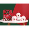 Creative Cartoon Santa Claus Ceramic Cup Christmas Cup Creative Mug Christmas Coffee Cup Gift Cup Set