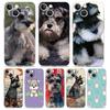 Cartoon Schnauzer Dog Phone Case For iPhone 11 Cases iPhone 15 12 13 14 16 Pro Max X XR XS 14 15 Plus 16Pro iPhone16 Clear Cover