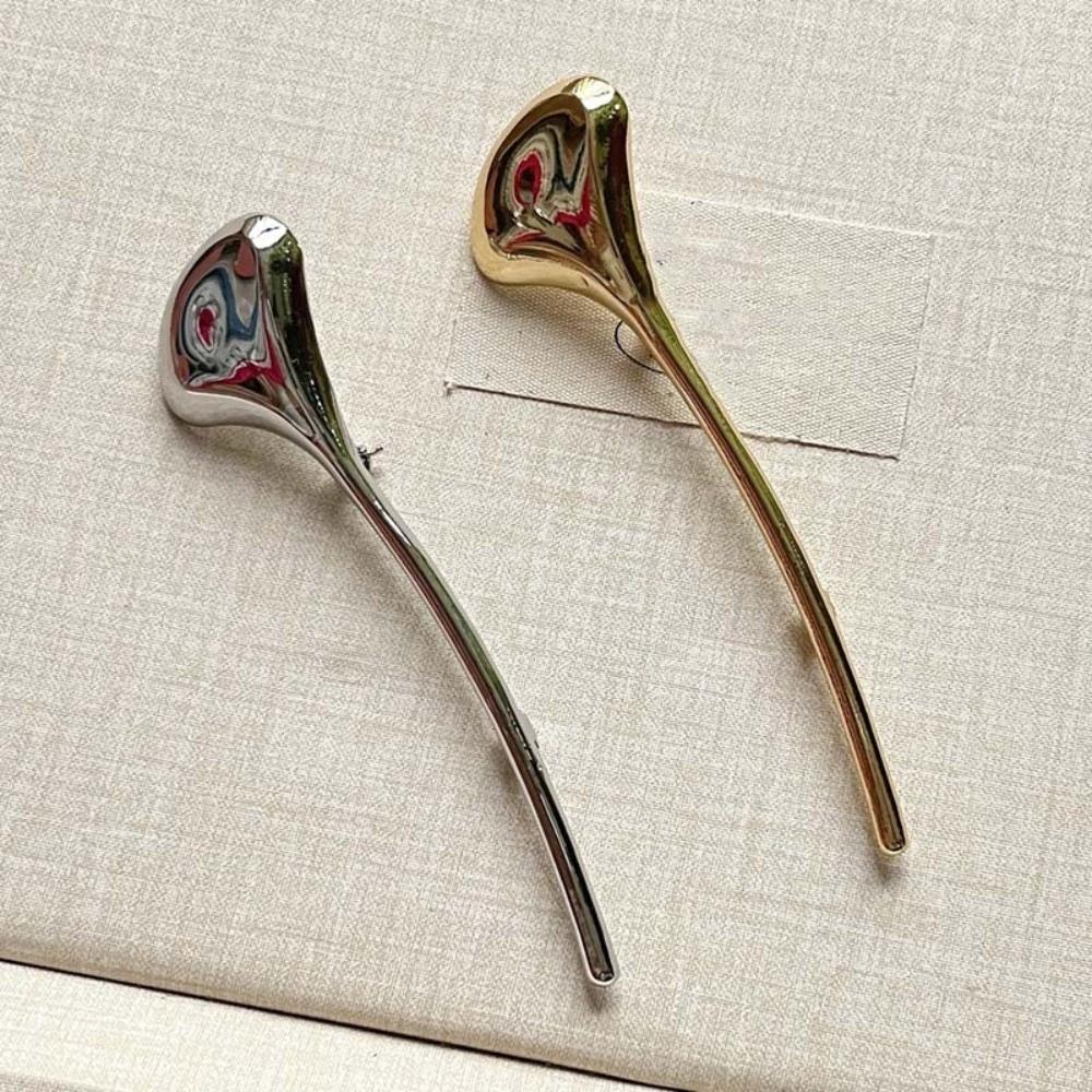 Corsage Ornament Ginkgo Leaf Brooch French Style Metal Glossy Brooch  Western-style Clothes