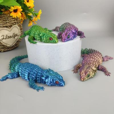 Yousheng 3D Lizard Simulation Model Action Toy Desktop Decor Realistic Looking Vibrant Color Animal Theme Lizard Fidget Toy Photography Prop