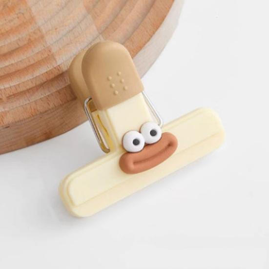 Food Preservation Seal Clamp Cartoon Snack Sealing Clips Moisture-Proof Long Tail Clip for Kitchen Cafe Restaurant