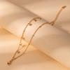 Light Luxury High-End Stainless Steel Diamond-Encrusted Bracelet, Moon Sun Love Geometry Does Not Fade Jewelry Women