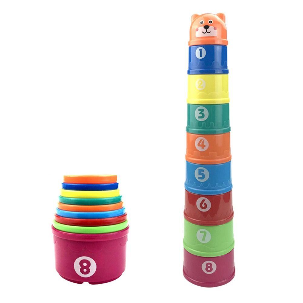 

Дитячі Гарячі Подарунки Сенсорна Стимуляція Веселі Райдужні Чашки Розвиваючі Іграшки Складання Чашок Будівельні Блоки 03