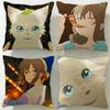 Anime A Whisker Away Kissenbezug Weich Leicht zu Waschen Kissenhülle Vielseitig für Sofa Bett Reise und Büro