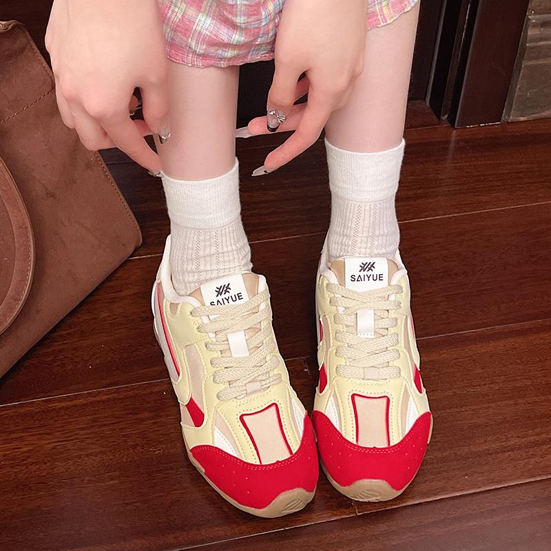 

Fashion Simple, comfortable and lightweight Mesh Super Popular Women s Shoes Spring Summer Soft Bottom Breathable Versatile 35 красный