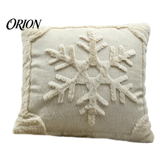 Soft Plush Decorative Cushion Cover Christmas Tree Cover, Embroidered Throw Pillow Holiday Seasonal Home Accents Case for Decor, 18 x Inches Covers