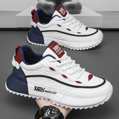 Nya Casual Sportskor för Herrar Tjock Sula Genomläder Öka Högkvalitativa Halkfria Stor Storlek Gång Loafer Herrskor