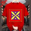 Unisexs Derafsh Kaviani Iranian Heritage TShirt Black Casual Polyester Material Cheap Tee With Vibrant Red Diamond Vintage Tops