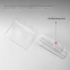 Deli 100-Pack Horizontal Waterproof Transparent ID Card Holder Set