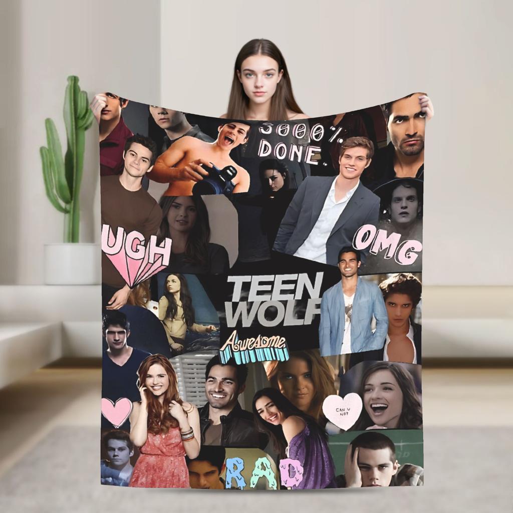 Revelations Teen Wolf Blanket  Travel Flannel Throw Blanket For Living Room Super Soft Design Quality Bedspread Birthday Present