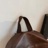 Fashionable PU Leather Backpack with Adjustable Shoulder Straps Simple Design Suitable for Daily Use Travel Shopping and Other Scenarios No Pendant